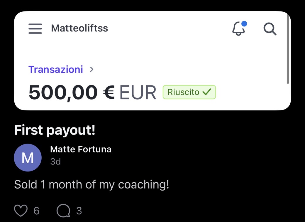 First €500 payout